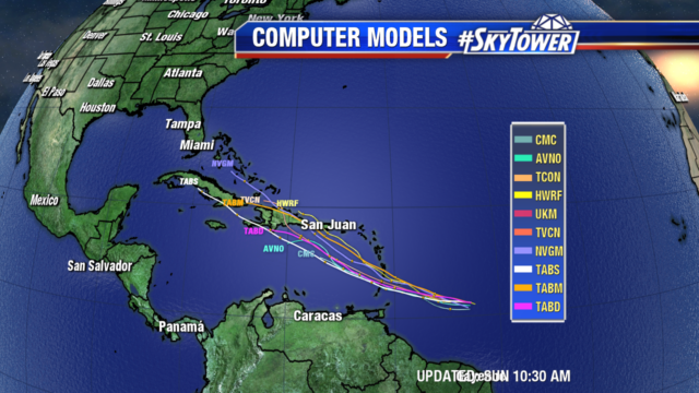 Tropical Storm Dorian Nears the Windward Islands Late Monday into Early ...